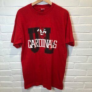 Vintage Louisville Cardinals Single Stitch Fruit of the Loom T-Shirt Men's Large
